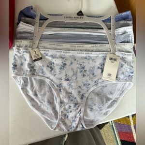 Undies! NWTs 6 pairs size Large Laura Ashley cotton blue colourways